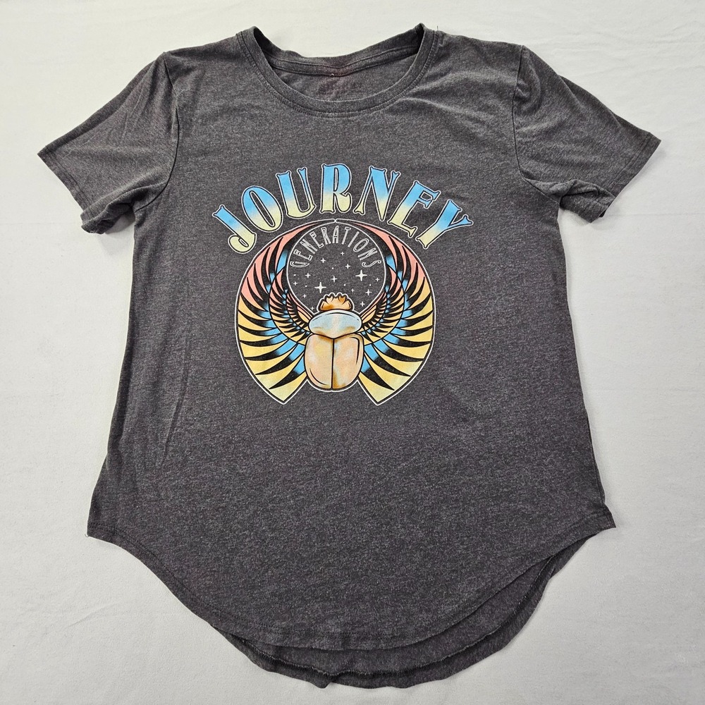 Journey Generations Gray Short Sleeve Cotton Blend T-Shirt Women's M